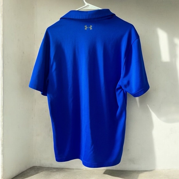 Under Armour HeatGear Blue Polo | Men's Size Medium - Picture 2 of 4